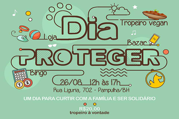 Dia Proteger arrecada recursos para ajudar animais carentes