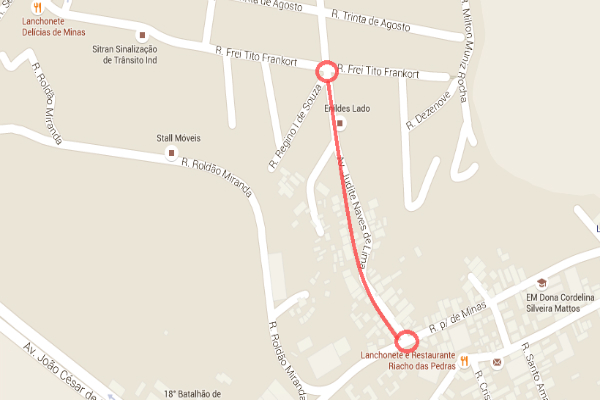 Trânsito no bairro Santa Edwiges tem alterações neste domingo 