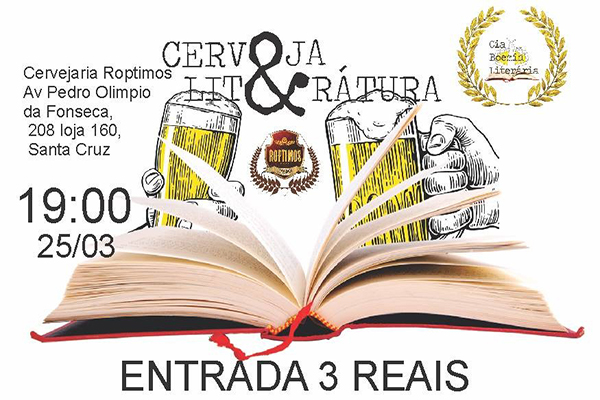 Sarau Cerveja & Literatura é atração de fim de semana em Contagem