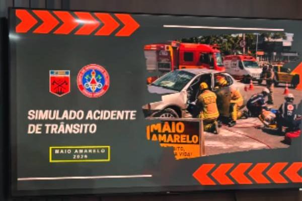 Campanha Maio Amarelo em Contagem terá simulado de acidente de trânsito com vítimas