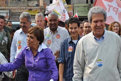 Candidatos fazem campanha em Nova Contagem