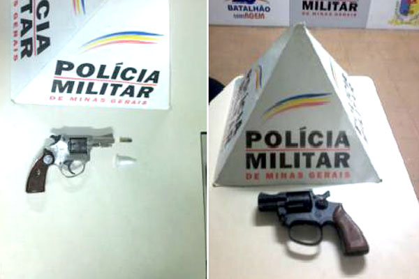 PM apreende armas de fogo e entorpecentes em Contagem