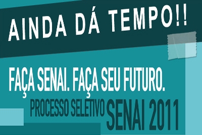 Processo seletivo para 2011 do SENAI-MG