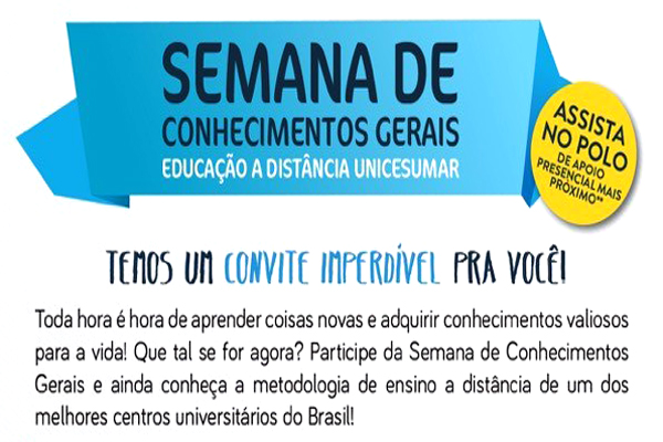 EAD Unicesumar Contagem participa da “Semana de Conhecimentos Gerais”