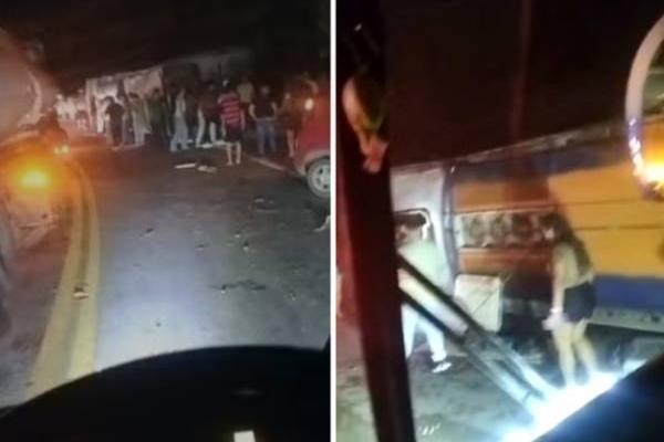 Ônibus que seguia do ES para Contagem tomba e deixa três mortos