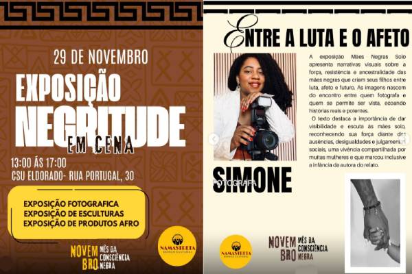 Mostra ocupa o CSU Eldorado com fotografia, escultura e produtos afro