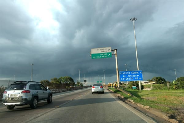 Fim de semana tem previsão de chuva em Contagem