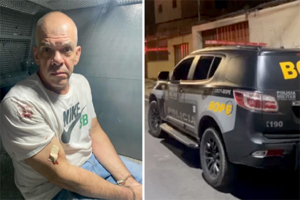 Após agredir mulher, suspeito tenta fugir do BOPE pelos fundos