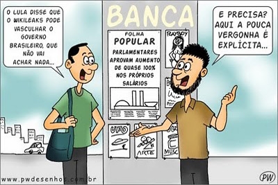 No Brasil a vergonha é explicita mesmo