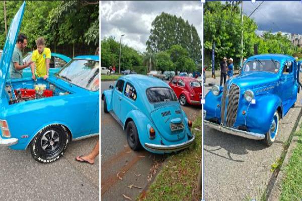 Encontro de carros antigos atrai público e movimenta o Barreiro 