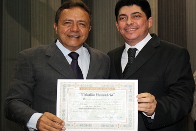 Empresário Alfredo Cardoso recebe o Título de Cidadão Honorário de Contagem