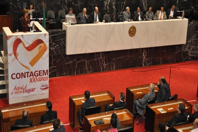 Sessão solene na ALMG homenageou Contagem pelos 100 de emancipação política 