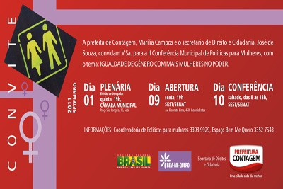 II Conferência de Políticas para Mulheres de Contagem 