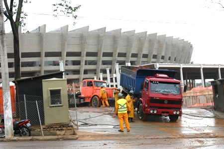Obras no Mineirão não param