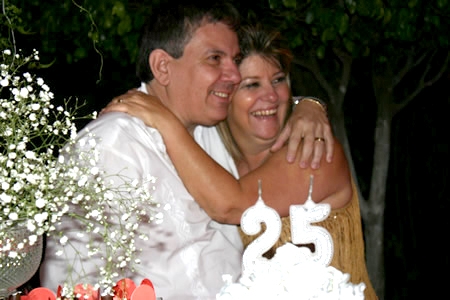 Bodas de Prata e niver de Vera Diniz