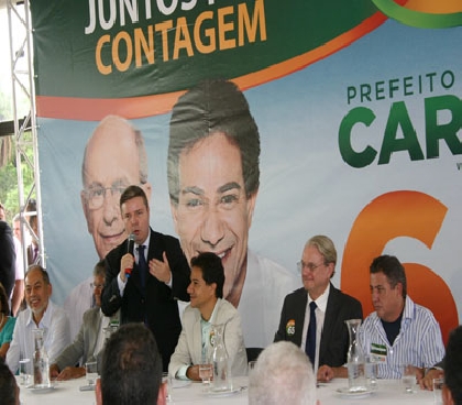 Anastasia e Lacerda vem a Contagem apoiar Carlin 
