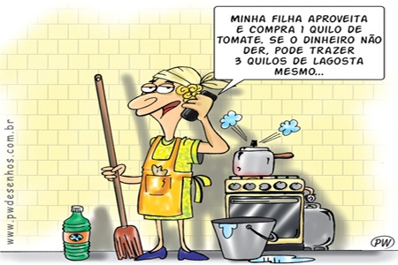 Pode escolher, tomates ou lagostas