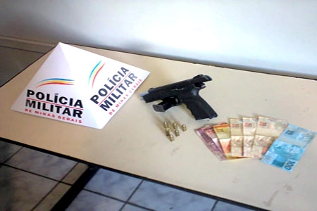 PM apreende pistola israelense em Contagem