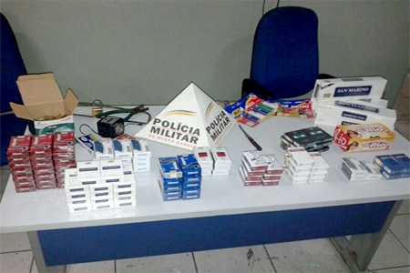PM recupera materiais roubados em Contagem