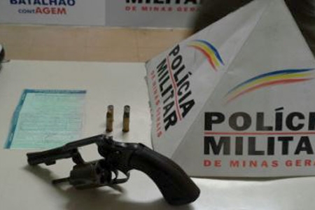 Apreensão de arma no bairro São Joaquim