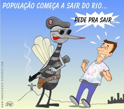 O mosquito está aterrorizando os cariocas.