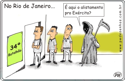 Bandidos existem em qualquer lugar.