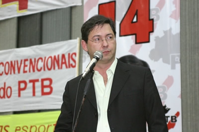 Convenção do PTB Contagem lota Câmara Municipal.