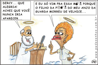 Dercy Gonçalves, estilo irreverente até na hora da morte.