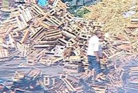 Incêndio em galpão próximo à Ceasa, em Contagem